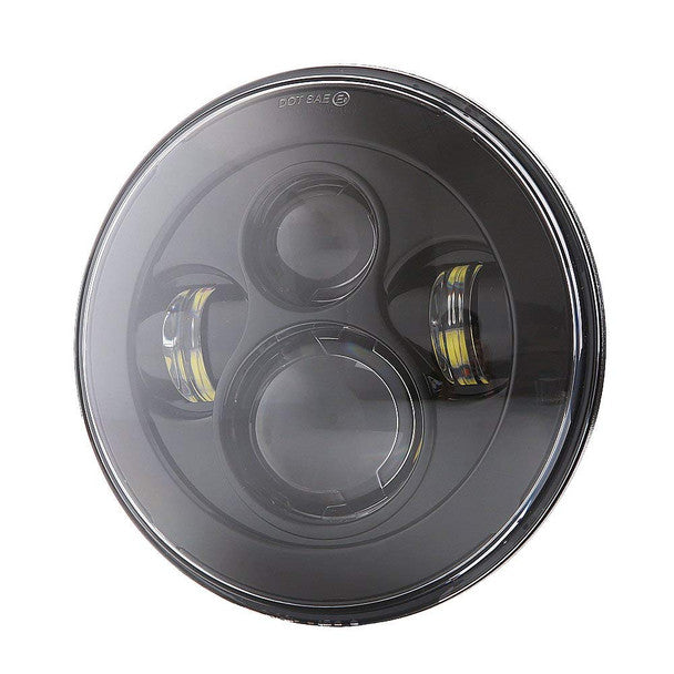 Jeep Wrangler 7 inch Black-Out LED Headlights- Pair 1997-2018