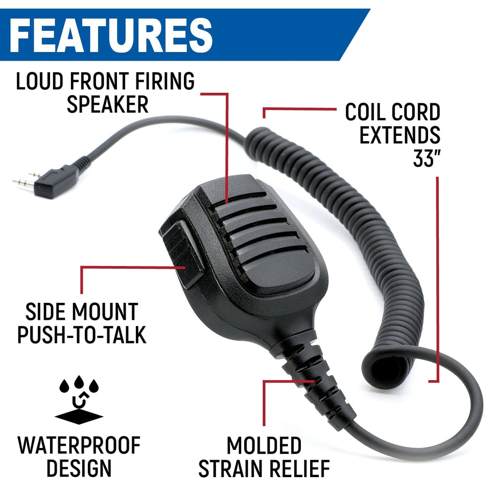 Rugged Radios Handheld Radios BUNDLE - Rugged GMR2 PLUS - GMRS / FRS Two Way Handheld Radio with Hand Mic