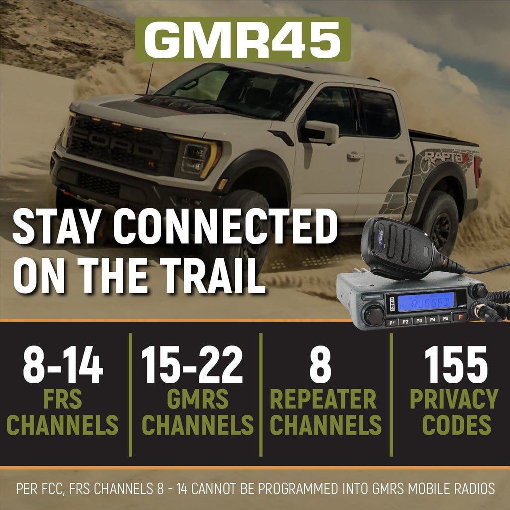 Rugged Radios Radio Kits Ford Raptor Two-Way Mobile Radio Kit