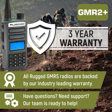 Load image into Gallery viewer, Rugged Radios Handheld Radios GREAT OUTDOORS PACK - GMR2 PLUS - GMRS / FRS Two Way Handheld Radios with Accessories