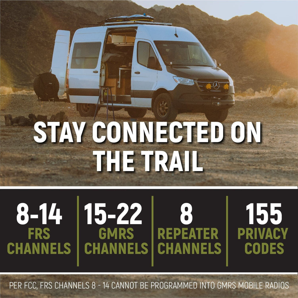 Rugged Radios Radio Kits Mercedes Sprinter Van Two-Way GMRS Mobile Radio Kit