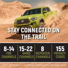 Load image into Gallery viewer, Rugged Radios Radio Kits Toyota Tacoma, 4Runner, Sequoia, Lexus Two-Way GMRS Mobile Radio Kit