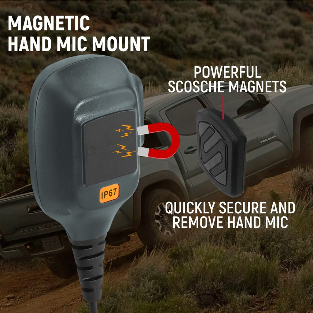 Rugged Radios Radio Kits Toyota Tacoma, 4Runner, Sequoia, Lexus Two-Way GMRS Mobile Radio Kit