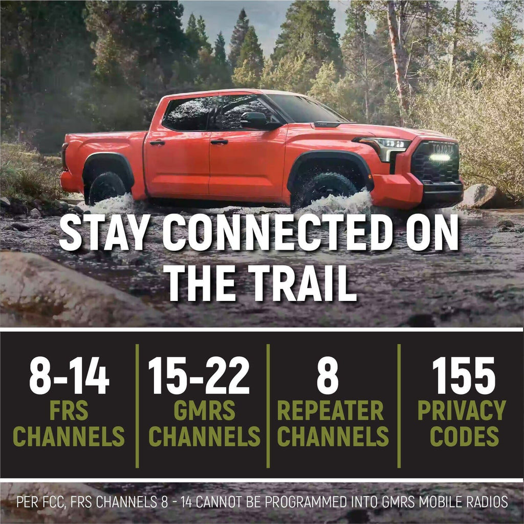 Rugged Radios Radio Kits Toyota Tundra Two-Way GMRS Mobile Radio Kit