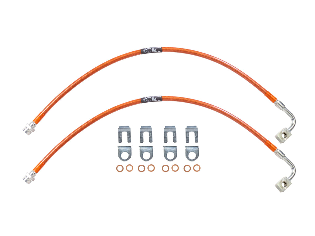 Rusty's Off Road Products Rusty's Brake Hoses - Stainless Steel Rear - JK