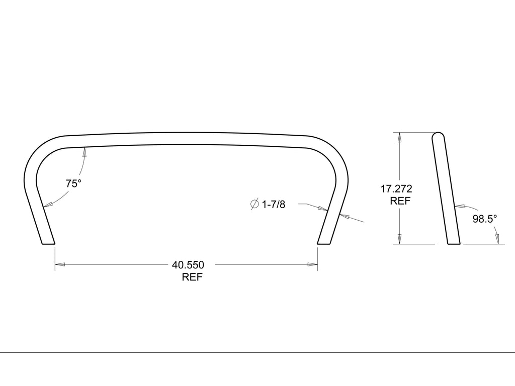 Rusty's Off Road Products Rusty's Bumper - JK Wrangler Grille Hoop