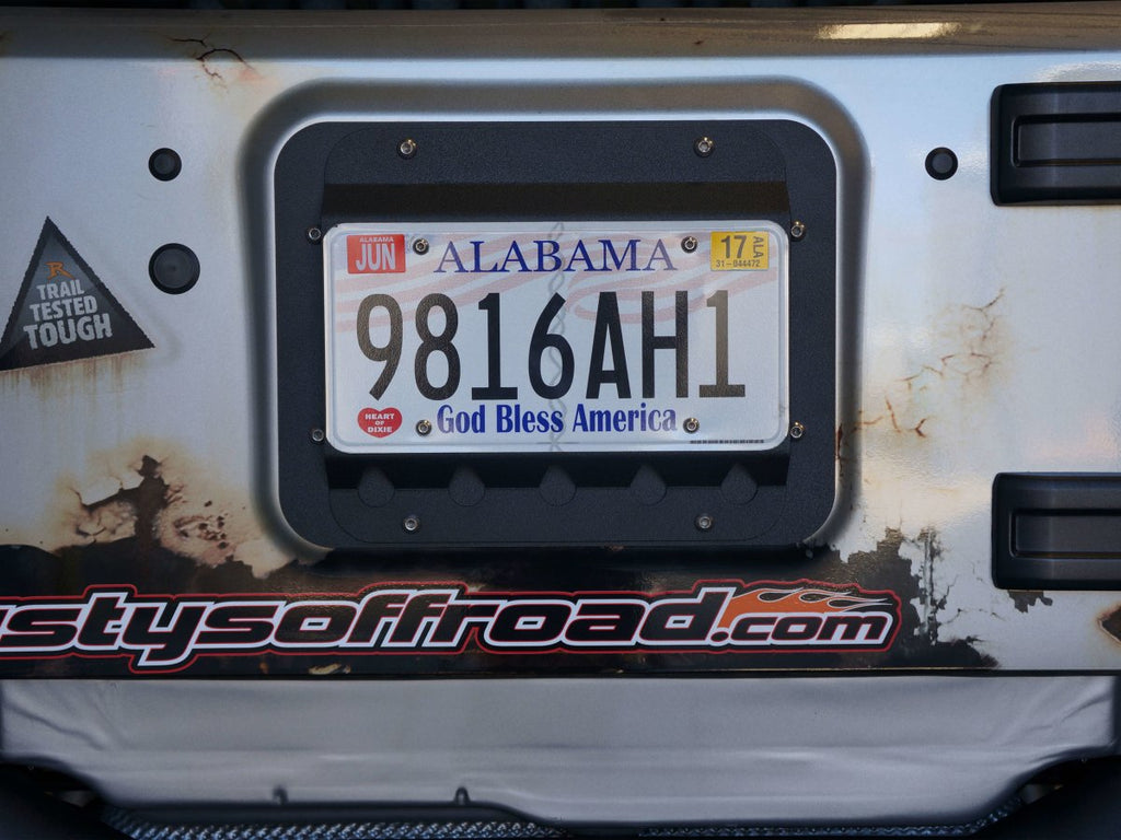 Rusty's Off Road Products Rusty's License Plate Relocation Mount - JK