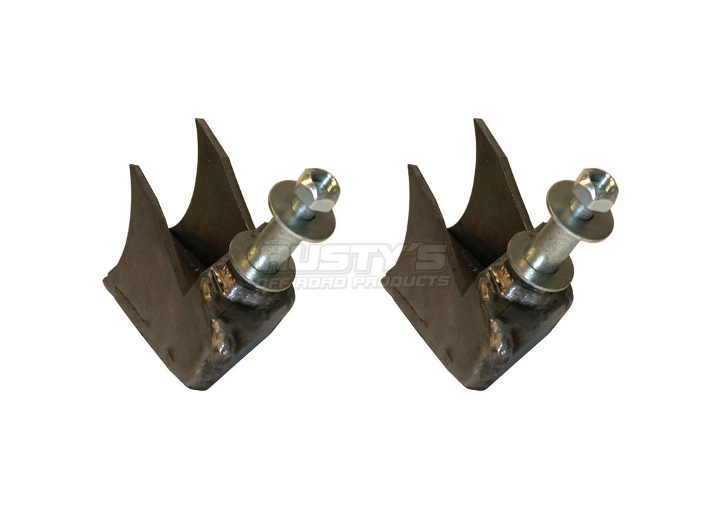 Rusty's Off Road Products Rusty's Shock Mounts - Heavy-Duty Rear Axle Mounts - XJ