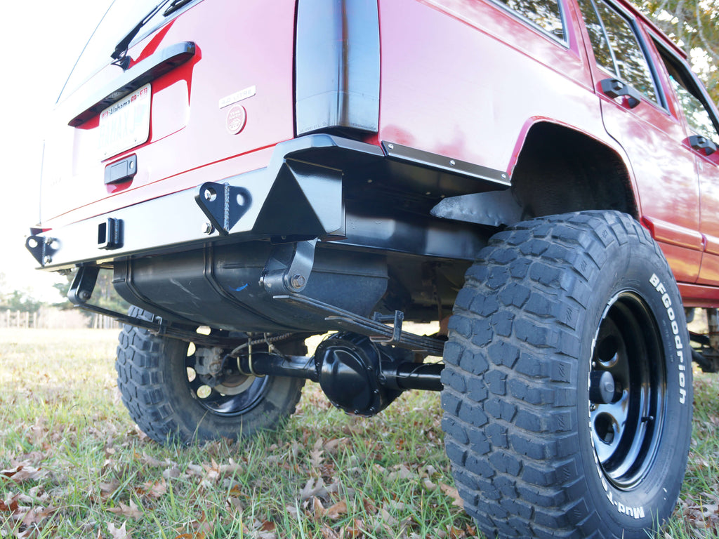 Rusty's Off Road Products Raw (Uncoated) Rusty's Bumper - Rear Corner Cut High-Clearance Trail Bumper