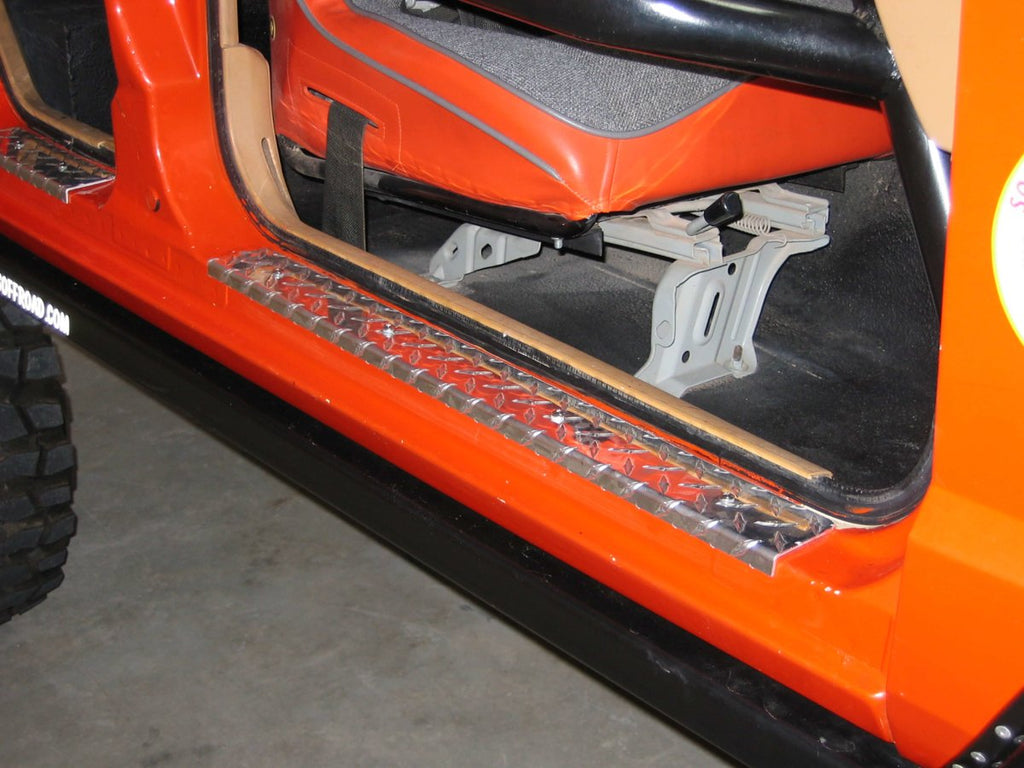 Rusty's Off Road Products Rusty's XJ Cherokee/MJ Comanche Entry Guards - Diamond Plate