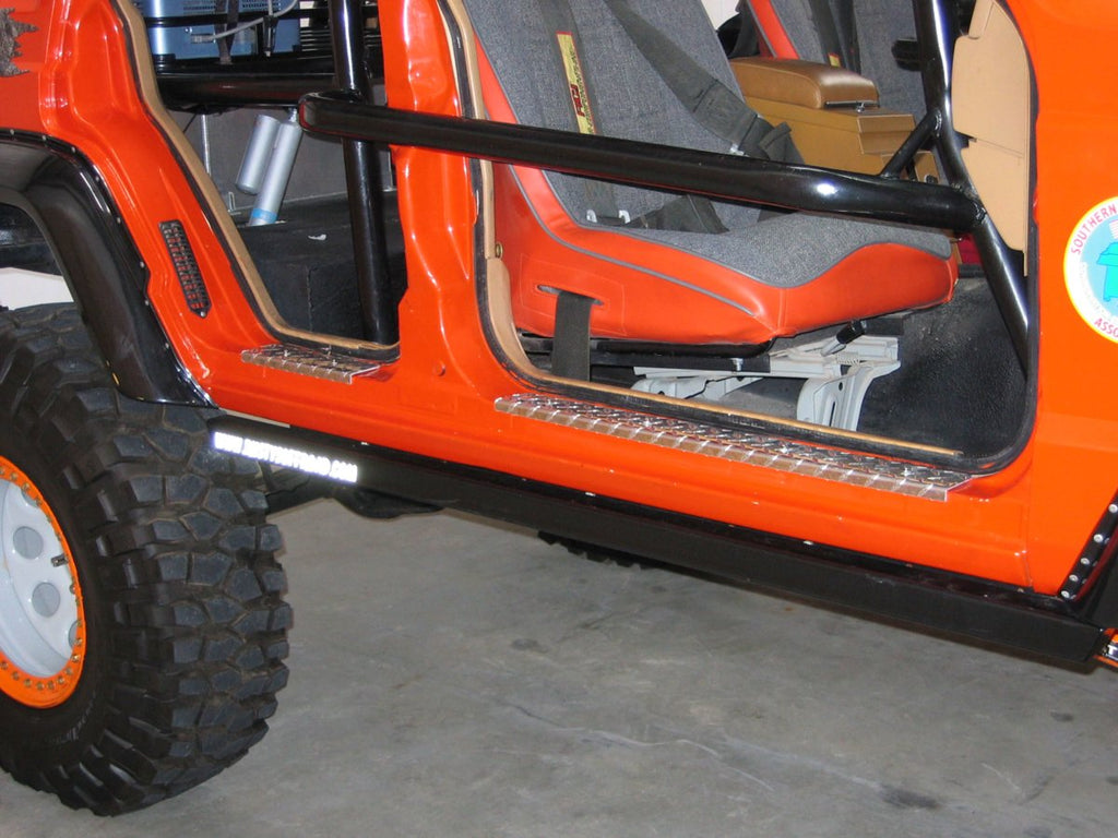 Rusty's Off Road Products Rusty's XJ Cherokee/MJ Comanche Entry Guards - Diamond Plate