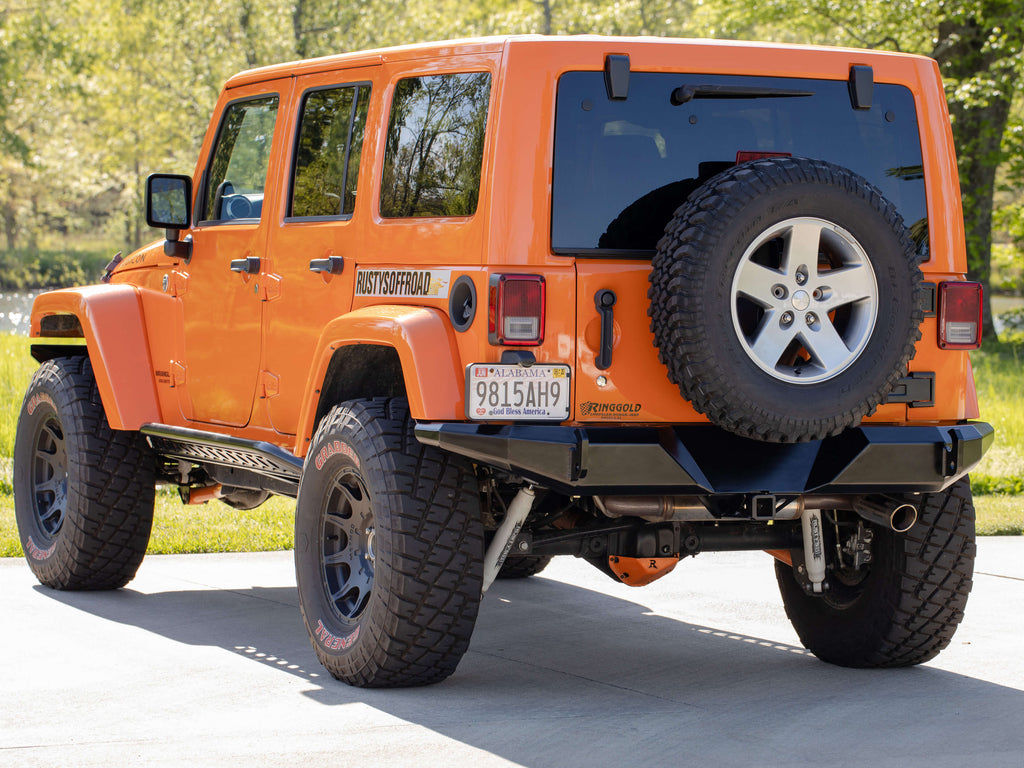 Rusty's Off Road Products Rusty's JK Wrangler Rear Full Width Trail Bumper - Series 2