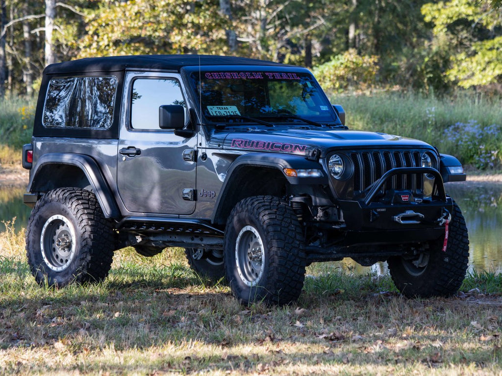 Rusty's Off Road Products Skid Plates Rusty's Rocker Armor with Kicker Tube - 2018-2023 JL Wrangler 2-Door