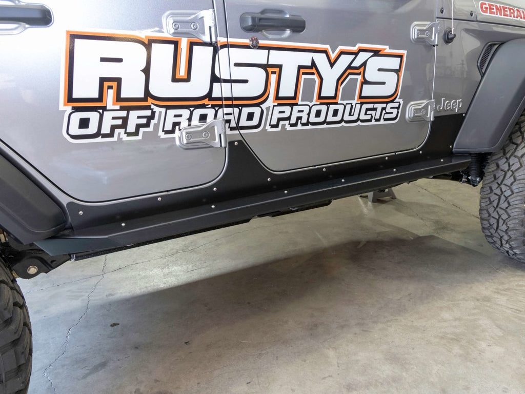 Rusty's Off Road Products Skid Plates Rusty's Sheetmetal Rocker Armor - 2018 and Later JL Wrangler 4-Door