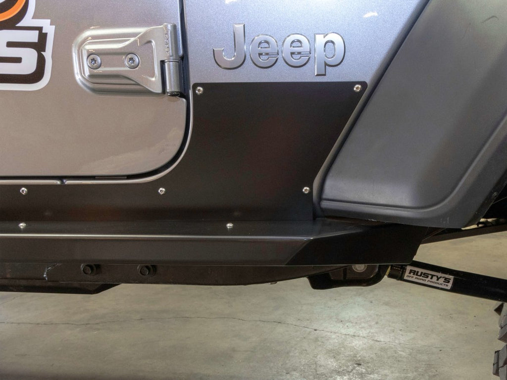 Rusty's Off Road Products Skid Plates Rusty's Sheetmetal Rocker Armor - 2018 and Later JL Wrangler 4-Door