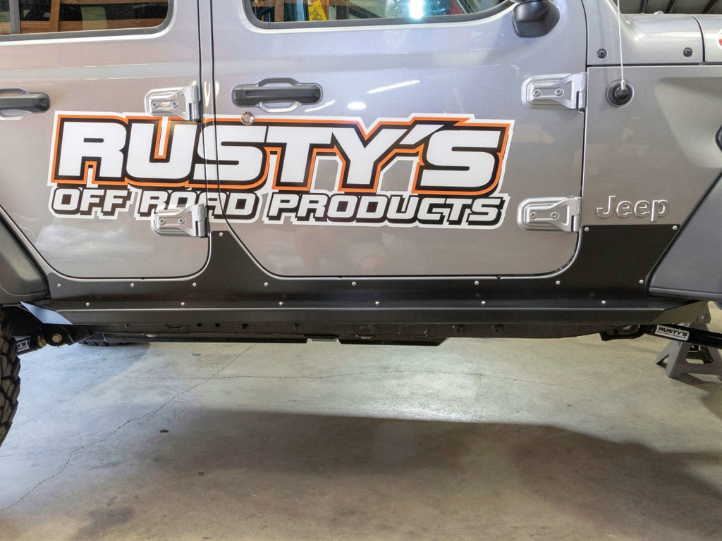 Rusty's Off Road Products Skid Plates Rusty's Sheetmetal Rocker Armor - 2018 and Later JL Wrangler 4-Door