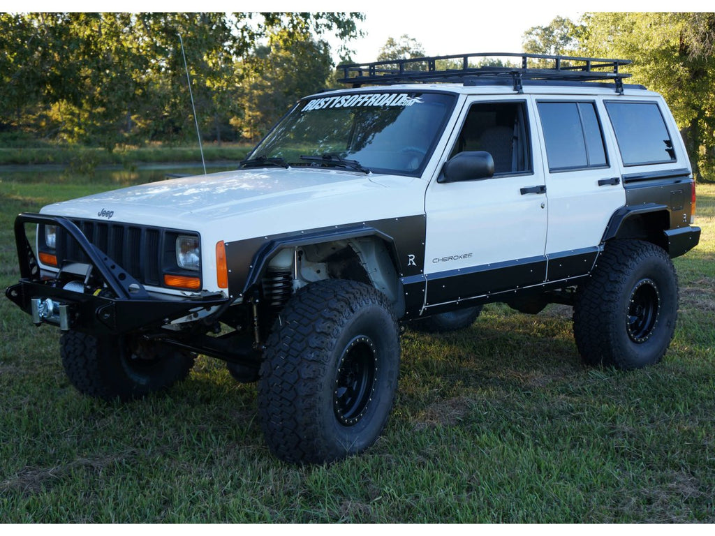 Rusty's Off Road Products Rusty's XJ Front and Rear Steel Fender Flare Package - XJ 4-Door
