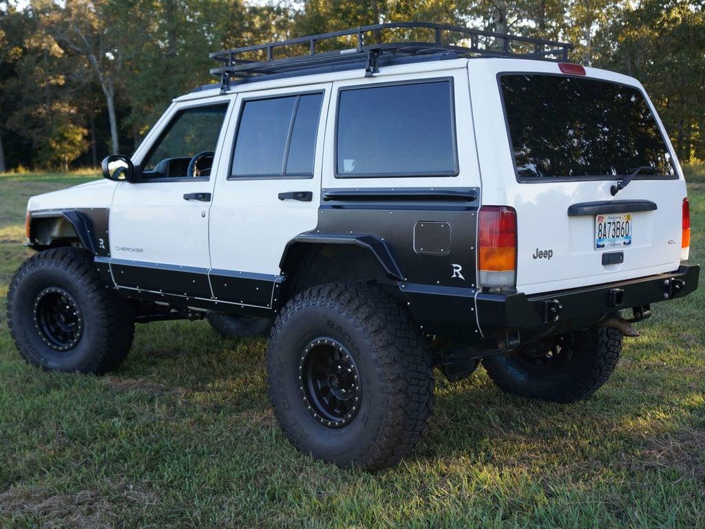 Rusty's Off Road Products Rusty's XJ Front and Rear Steel Fender Flare Package - XJ 4-Door