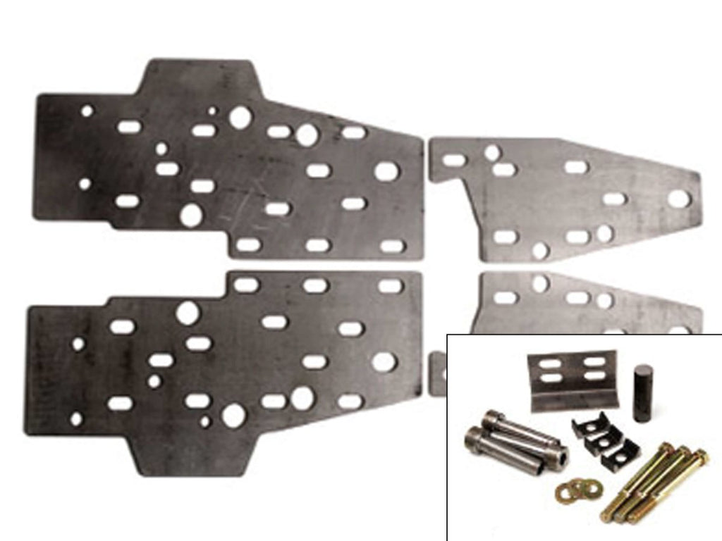 Rusty's Off Road Products Rusty's Steering Box Frame Plates - XJ Cherokee - Drivers & Passenger