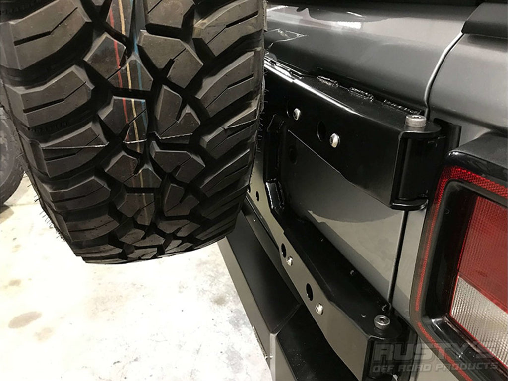 Rusty's Off Road Products Rusty's Tire Carrier - 2018 and Later JL Wrangler