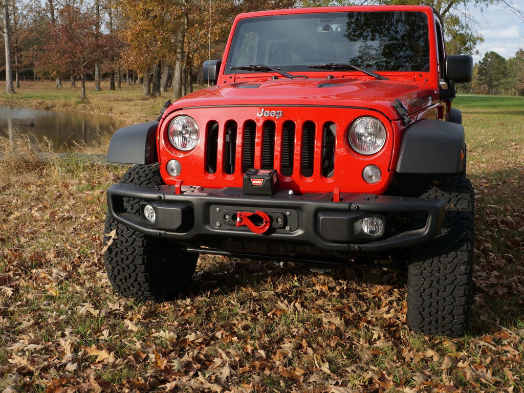 Rusty's Off Road Products Rusty's Winch Mount - 2014+ JK Hard Rock Bumper