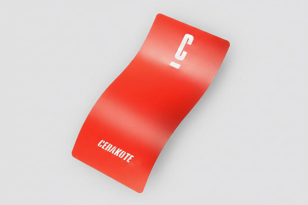 CMM Offroad red Cerakote finish swatch — available from Offroad Trading Company