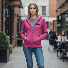 Load image into Gallery viewer, Ladies Jeep® Text Zip Hoodie