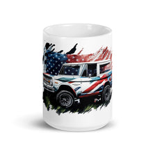 Load image into Gallery viewer, Offroad Trading Company White Glossy Patriotic Ford Bronco Mug