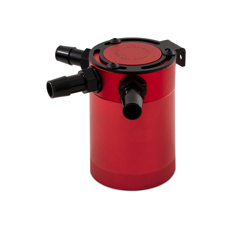 Mishimoto Oil Catch Cans Mishimoto Compact Baffled Oil Catch Can 3-Port - Red