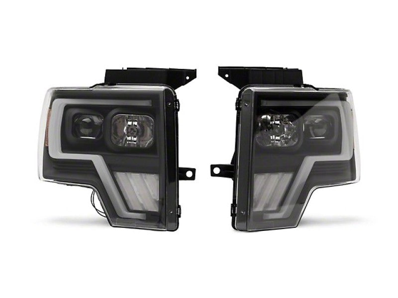 Raxiom Headlights Raxiom 09-14 Ford F-150 G4 Projector Headlights- Black Housing (Clear Lens)