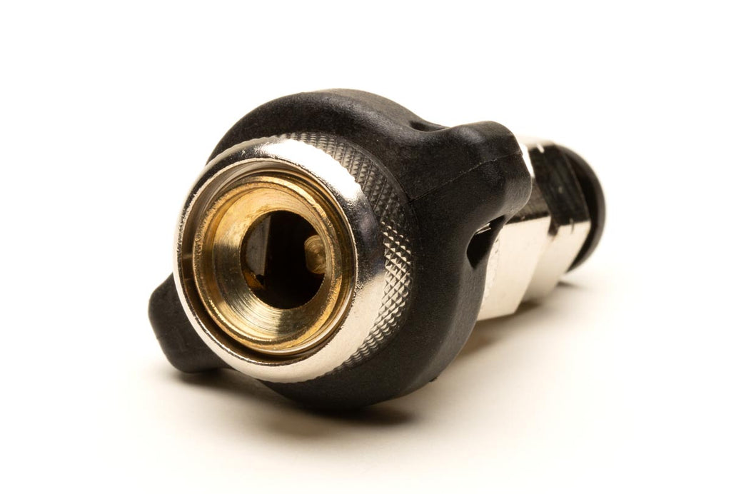Up Down Air Air Chuck Quick Release Chuck with Finger Pull Tab and 3/8OD X 3/8NPT Male Adapter UP Down Air - 01-1009