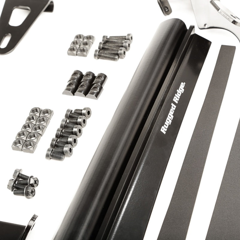 Rugged Ridge Light Bars & Cubes Rugged Ridge 07-18 Jeep Wrangler JK Elite Fast Track Windshield Light Bar Mount w/ Crossbar