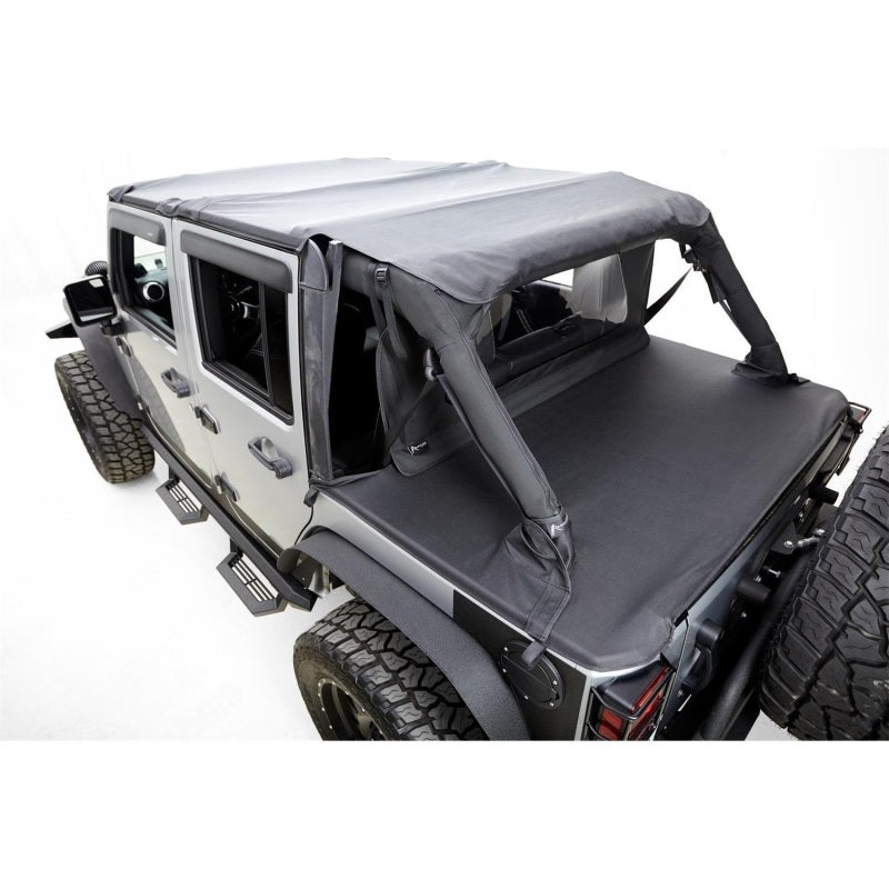 Rampage Soft Tops Rampage 2007-2018 Jeep Wrangler(JK) Unlimited 4-Door Tonneau Cover - Black Diamond