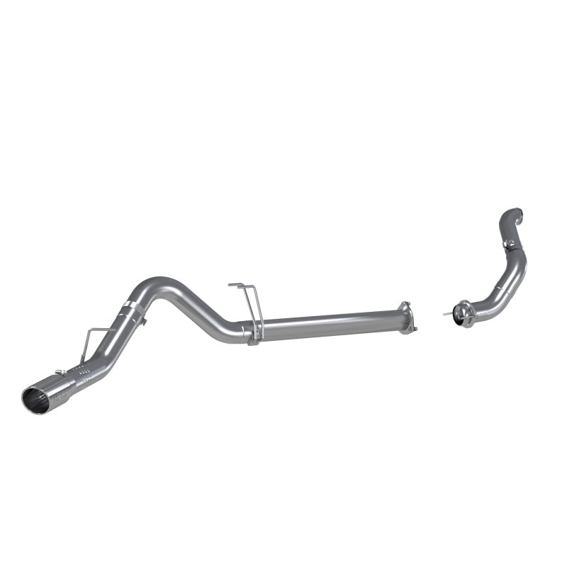 MBRP Downpipe Back MBRP 11-14 Ford 6.7L F-250/350/450 4in Filter Back Single Side Exit Alum and Down Pipe Exhaust