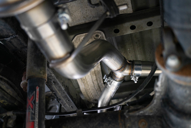 MBRP Catback MBRP 19-20 Ford Ranger 2.3L 3in Dual Split Rear Outlet 4in OD Tips Black Coated Cat Back Exhaust