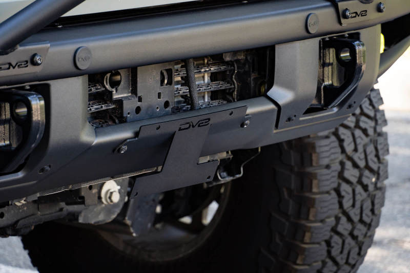 DV8 Offroad License Plate Relocation DV8 Offroad 21-22 Ford Bronco Factory Front Bumper Licence Relocation Bracket - Front