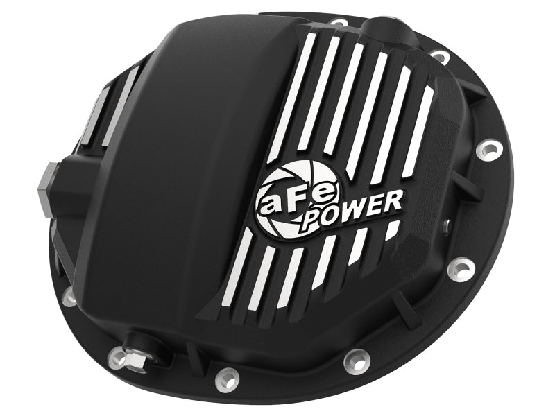 aFe Diff Covers aFe Power Pro Series AAM 9.5/9.76 Rear Diff Cover Black w/Mach Fins 14-19 GM Silverado/Sierra 1500