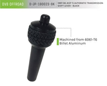 Load image into Gallery viewer, DV8 Offroad Shift Knobs DV8 Offroad 1997-06 Jeep TJ Auto Shift Lever Black
