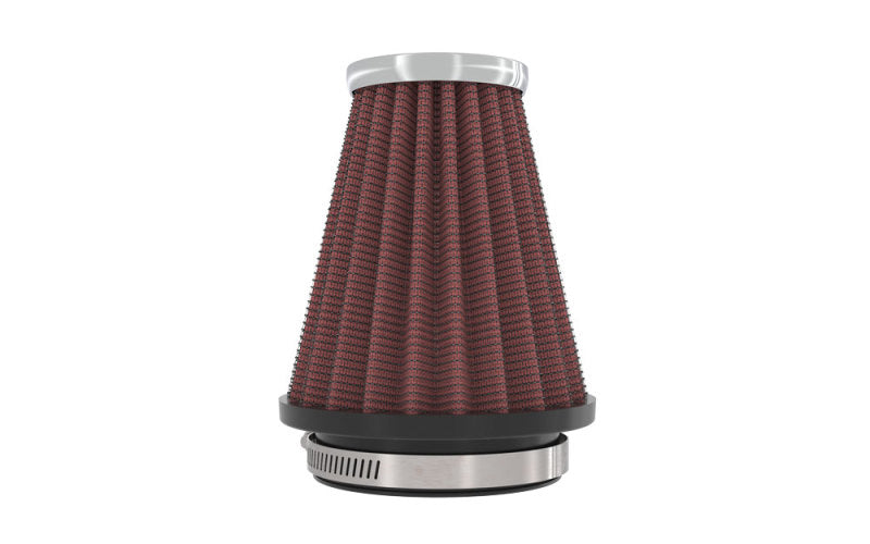 K&N Engineering Air Filters - Universal Fit K&N Universal Chrome Filter 2.25 Inch Flange / 3.5 Inch Base / 2 Inch Top / 4 Inch Height