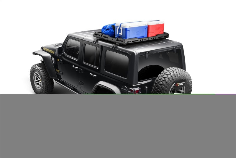 Rugged Ridge Roof Rack Rugged Ridge 18-21 Wrangler JL/Gladiator Roof Rack w/ Basket HT