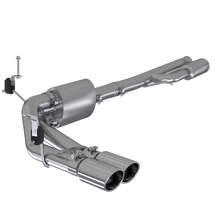 Load image into Gallery viewer, MBRP Catback MBRP 2019+ Chevrolet Silverado 1500 4.5L/5.3L Pre-Axle Dual Side Exite w/ 4in OD Tip- T304