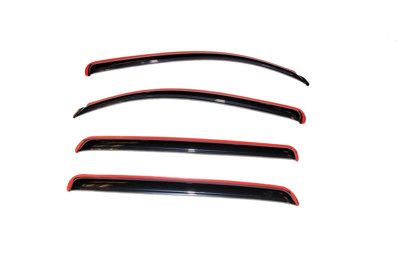 AVS Wind Deflectors AVS 07-18 Toyota Tundra Crewmax Ventvisor In-Channel Front & Rear Window Deflectors 4pc - Smoke