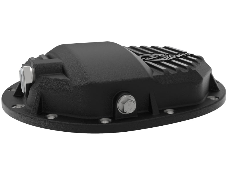 aFe Diff Covers aFe Power Pro Series AAM 9.5/9.76 Rear Diff Cover Black w/Mach Fins 14-19 GM Silverado/Sierra 1500