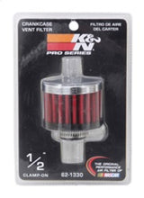 Load image into Gallery viewer, K&amp;N Engineering Air Filters - Universal Fit K&amp;N Clamp On Rubber Base Crankcase Vent Filter 0.5in Flange ID 2in OD 1.5in Height