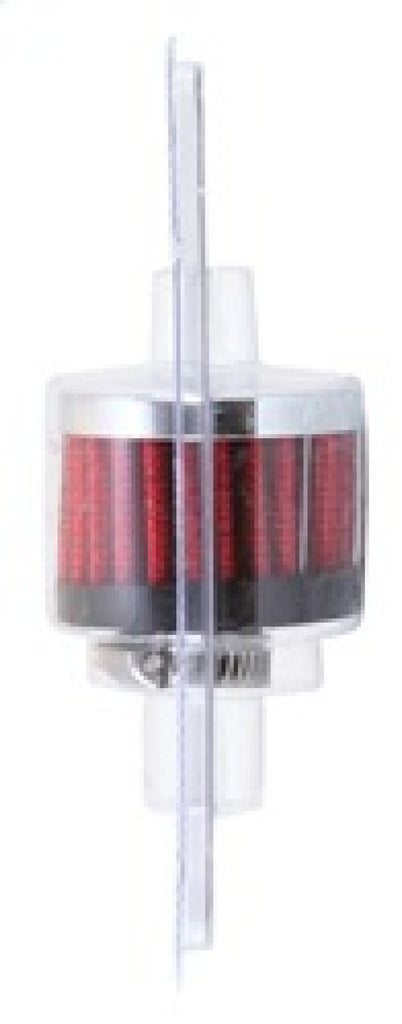 K&N Engineering Air Filters - Universal Fit K&N Clamp On Rubber Base Crankcase Vent Filter 0.375in Flange ID x 2in OD x 1.5in Height