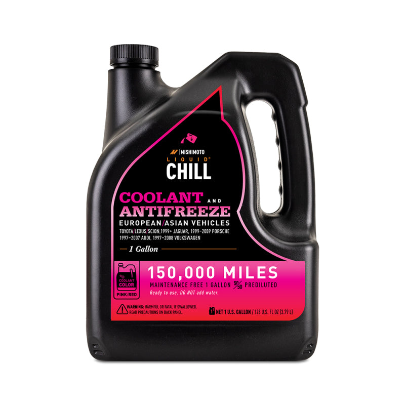 Mishimoto Coolants Mishimoto Liquid Chill EG Coolant, European/Asian Vehicles, Pink/Red