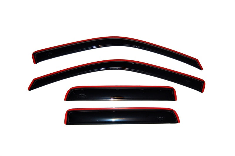 AVS Wind Deflectors AVS 04-12 Chevy Colorado Crew Cab Ventvisor In-Channel Front & Rear Window Deflectors 4pc - Smoke