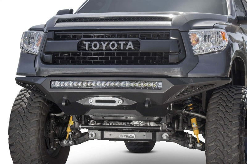 Addictive Desert Designs Bumpers - Steel Addictive Desert Designs 2014+ Toyota Tundra Stealth Fighter Front Bumper w/Winch Mount & Sensors