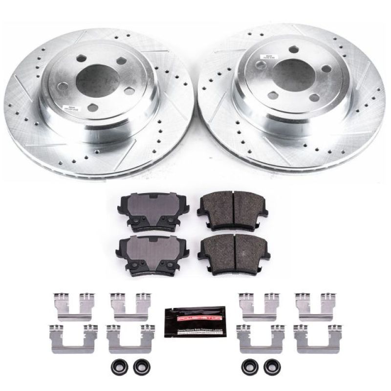 PowerStop Brake Kits - Performance D&S Power Stop 05-19 Chrysler 300 Rear Z23 Evolution Sport Brake Kit