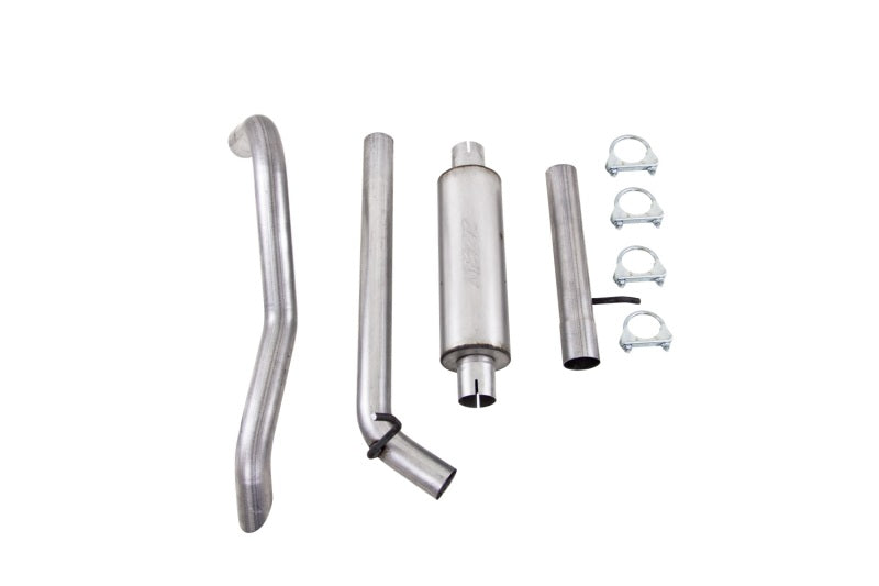 MBRP Catback MBRP 12 Jeep Wrangler/Rubicon 3.6L V6 Cat Back Single Rear Exit Off-Road Alum Exhaust